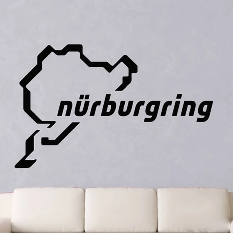 Nurburgring гоночная трасса автомобиль наклейка на стену для спальни мальчиков