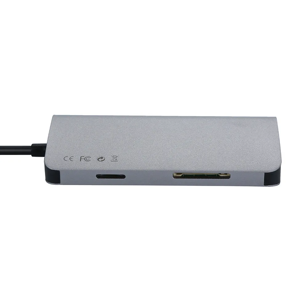 EPULA USB C 8 в 1 к Type Multi 3 0 HDMI RJ45 Ethernet Micro SD TF OTG кардридер Прямая поставка|Кабели HDMI| |