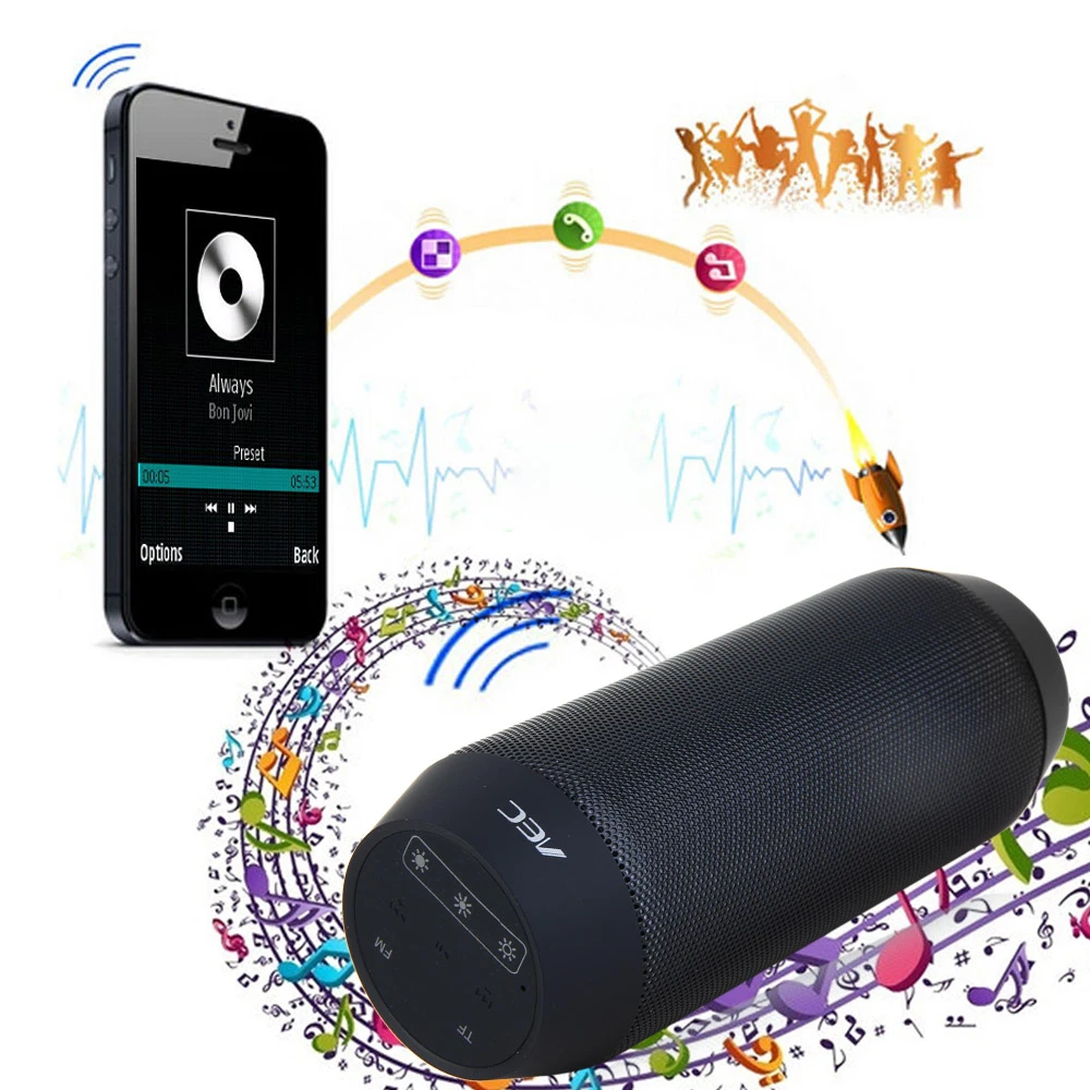 BQ 615 I Портативный беспроводной Bluetooth 3 0 стерео звук динамик с Magic Танцы Красочные