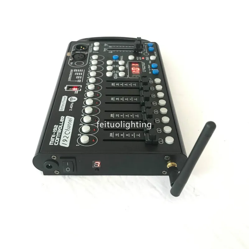 10/лот 192 DMX контроллер батареи DJ оборудование DMX 512 консоль, беспроводная батарея сценическое освещение движущаяся регулирующая головка