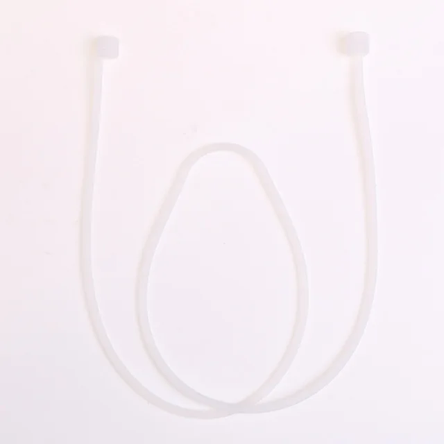 Anti-lost rope white Мягкие силиконовые Bluetooth Беспроводной наушники чехол для AirPods противоударный защитный чехол Аксессуары для кожи для Apple Airpods 1 2 - Цвет: Anti-lost rope white