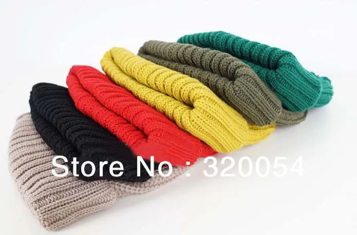 1 шт. однотонная Кепка с высоким верхом для отдыха на осень и зиму Модная вязаная