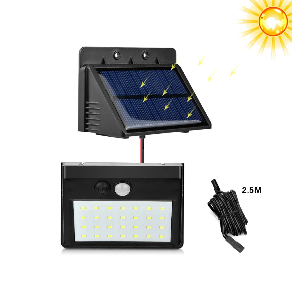 28 LED Separable Solar Panel power light PIR Motion Sensorr Garden Lamps 3 Modes To Install Wall Lamp 1PCS | Лампы и освещение