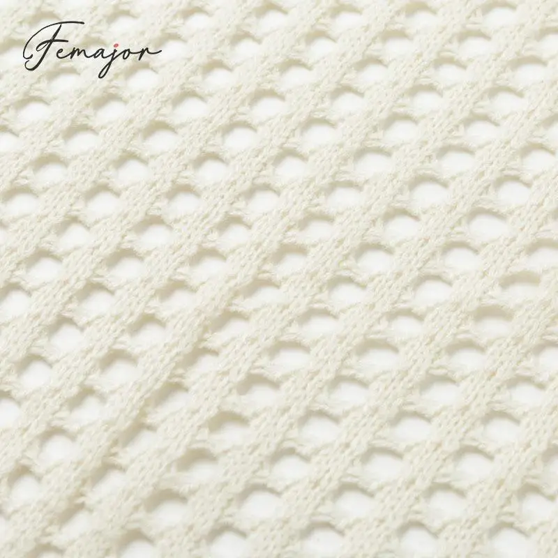 Фото Femajor Women Autumn Solid Color Cardigan Casual Thin Long Sleeve Knitted Coat Hollow out Stitch Mujer Plus Size Jacket Femajor Women Autumn Solid Color Cardigan Casual Thin Long Sleeve Knitted Coat Hollow out Stitch Mujer Plus Size Jacket