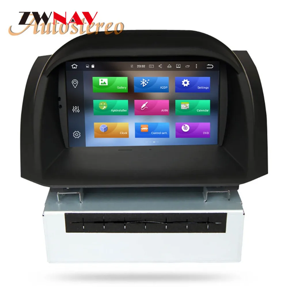 ZWNAV Android 9,0 Автомобильный DVD стерео для Ford Fiesta 2013 авто радио gps Навигация Аудио Видео Мультимедиа головное устройство