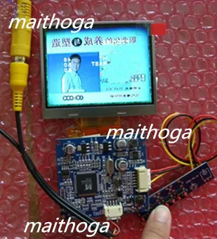 Плата видеопривода VGA / AV + цветной ЖК экран TFT 3 5 дюйма 320(RGB)* 240 12 В|screen key|screen lightscreen
