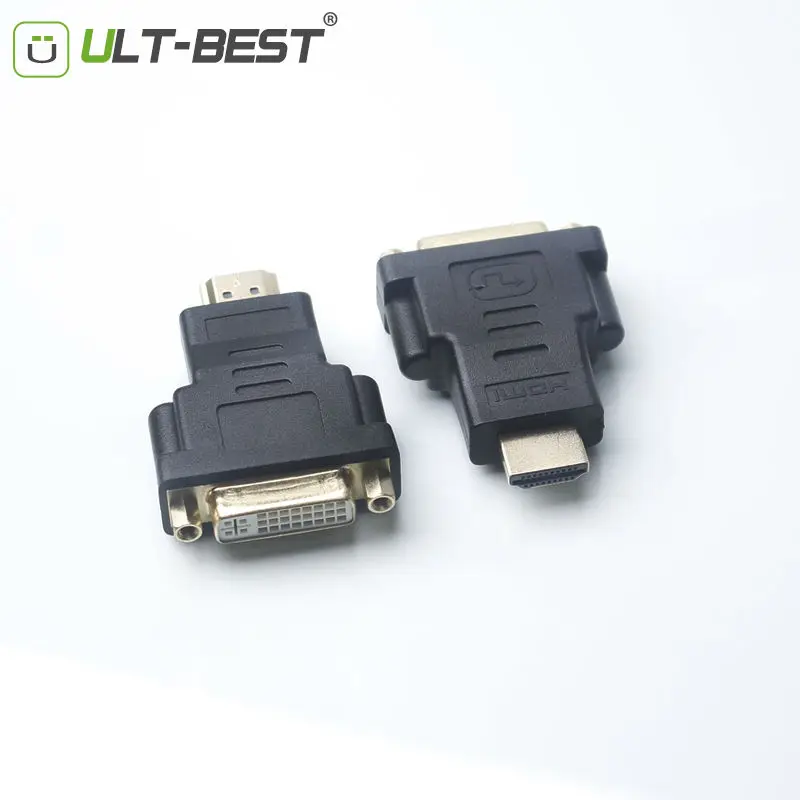 ULT Best HDMI папа к DVI 24 + 5 гнездовой разъем адаптер 1080P HDTV конвертер для ПК PS3 проектор