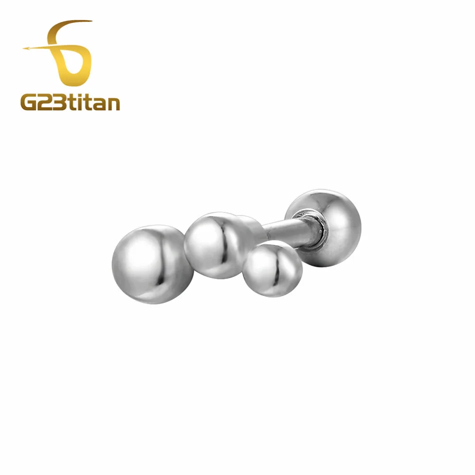G23titan 1,2*6 мм пентаграмма Labret губы бар кольца, пирсинг тела, украшения хряща уха трагус сексуальные мужчины женщины ювелирные изделия - Окраска металла: Ear Tragus