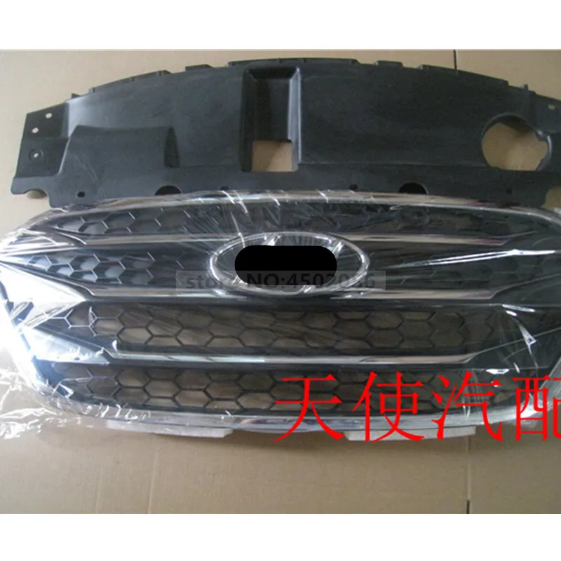 Для hyundai ix35 2012 Высокое качество ABS Хром Передняя решетка ремонт вокруг отделки решетки гонки