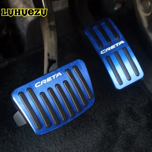 Сменный алюминиевый чехол на педаль тормоза для Hyundai IX25 Creta 2015 2016 2017 2018|pedal cover|brake