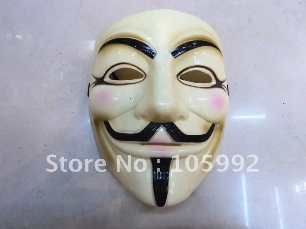 V vendetta team guy fawkes Маскарадная маска для Хэллоуина карнавал 40 г светильник желтый 1
