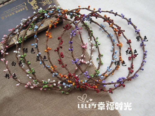 

10pcs Wholesale Mix Color Allowed Pip Berry Flower Crowns Round Berries Crowns DIY Base Materials Lots Of Colors Cute