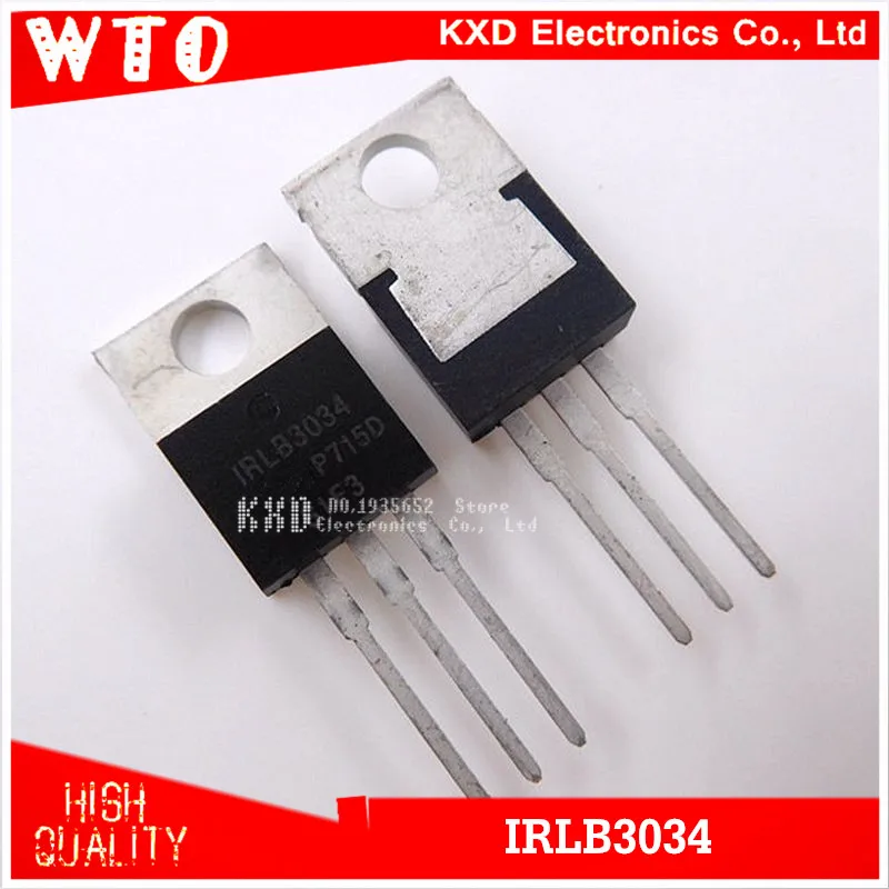 50 шт. IRLB3034 TO 220 IRLB3034PBF MOSFET 40V 343A 1 7 mOhm 108nC новый оригинальный Бесплатная