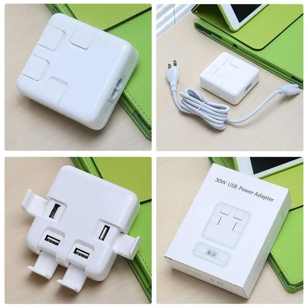 Зарядное устройство Go2linK с 4 USB портами 5 В 2 А макс. 20 Вт настольное мини зарядное