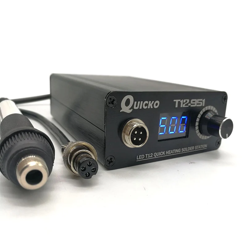 QUICKO T12 СВЕТОДИОДНЫЙ Цифровой паяльник электронный сварочный Утюг новая версия T12-951 108 ВТ