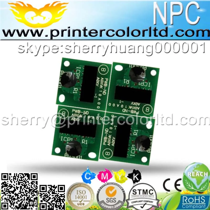Самая низкая доставка 224 чип картриджа принтера для Konica Minolta QMS KM bizhub C224 284 364 C454 C554