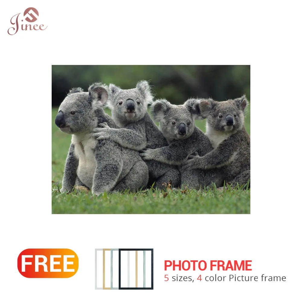 

Diamond Embroidery Full Drill Round Animals Koala Family Pictures Of Rhinestones 5D Diamond Painting New Arrivals Manual Hobby