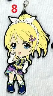 Love Live Kotori аниме брелок Nico Rin Umi Maki Chika Dia Riko Yoshi kc Kunikida Kanan Резиновый Ремешок/Подвеска для телефона - Цвет: 8