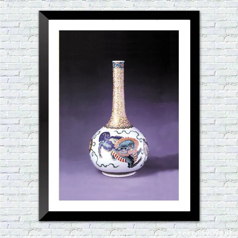 cotton no frame Chinese style still life ceramic vase canvas printings oil painting printed on art decoration picture | Дом и сад