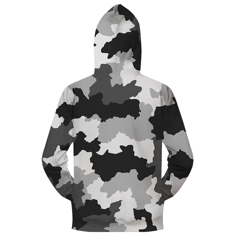 Groot 3D с капюшоном на молнии в стиле Для мужчин камуфляжная куртка свитшоты