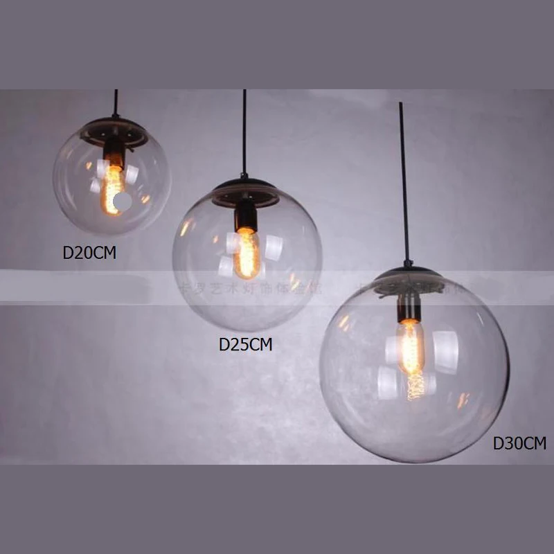 Подвесные светильники барная лампа хрустальный шар бар кофе гостиная прозрачный
