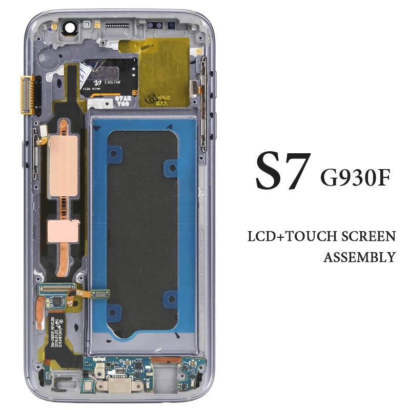 Запасные части для телефонов AMOLED Pantalla S7 ЖК дисплей с рамкой G930 G930A G930V G930F