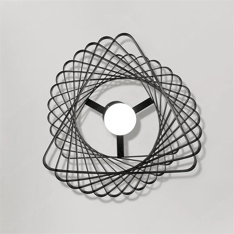 Современное освещение столовая кухонная металлическая спирально Nordic офисный