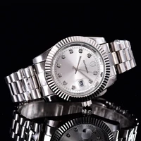 southberg gold silver watch men gmt rotatable bezel sapphire glass stainless steel band sport quartz wristwatch reloj relogio