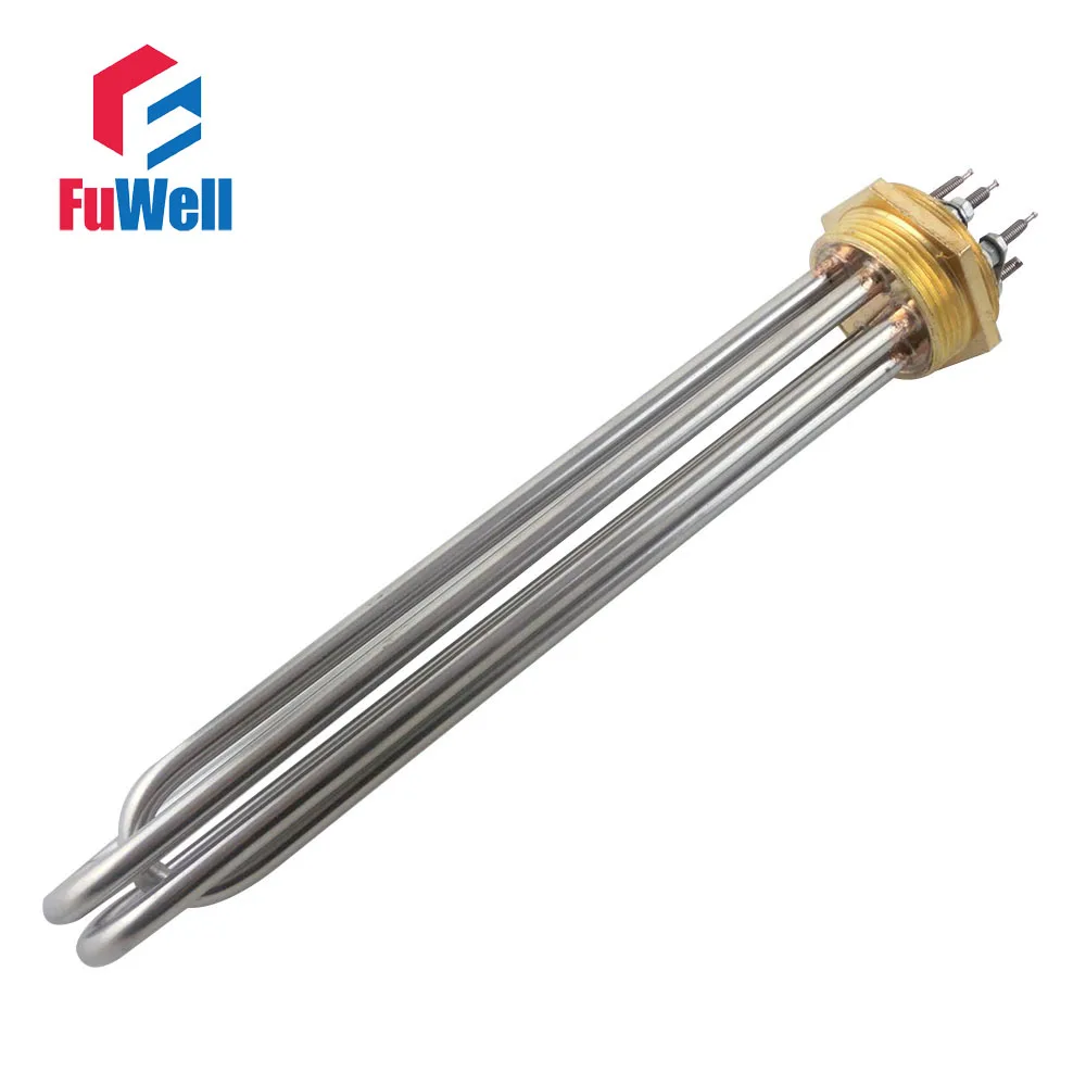 Нагревательная трубка с Медной головкой из нержавеющей стали 1 5 дюйма 220 В 9 кВт