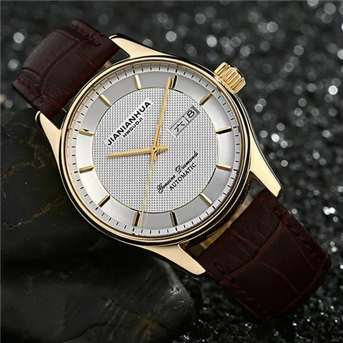 5 Zegarek mechaniczny montres automatiques de Lux homme relogio masculino automatico week date Часы мужские механические orologi uomo - Цвет: 5