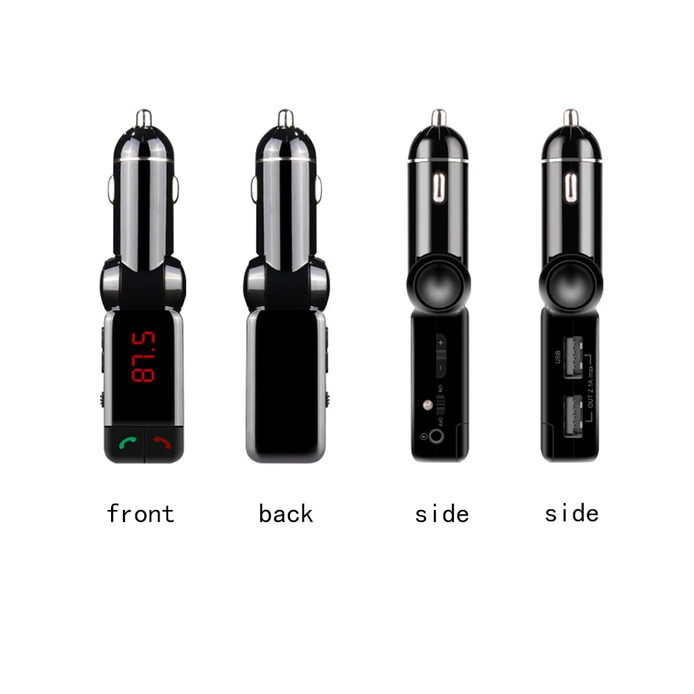 BC06 ЖК-дисплей Автомобильный Bluetooth mp3 аудио плеер fm-передатчик Handsfree Dual USB