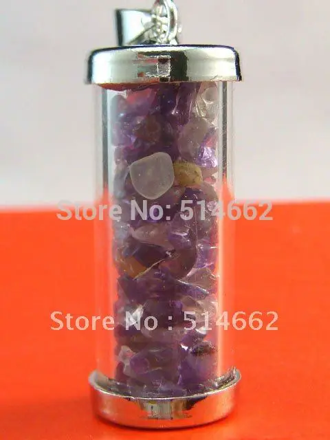 Фэн шуй аметист кристалл богатства искусство Y1277B|vases bulk|pendant clippendant oval |
