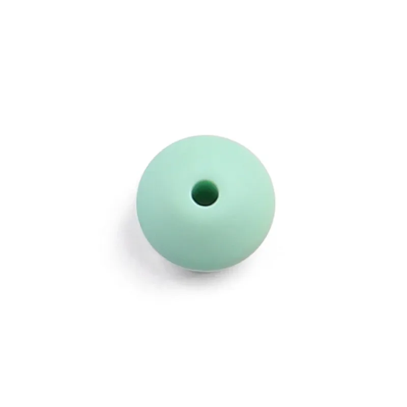 38 Mint Green 100 шт. игрушки для прорезывания зубов Abacus силиконовые бусины Lentil 12 мм Bpa бесплатно детские игрушки зуб Сделай Сам грызунок ожерелье бусы ювелирные изделия уход за ребенком - Цвет: 38 Mint Green