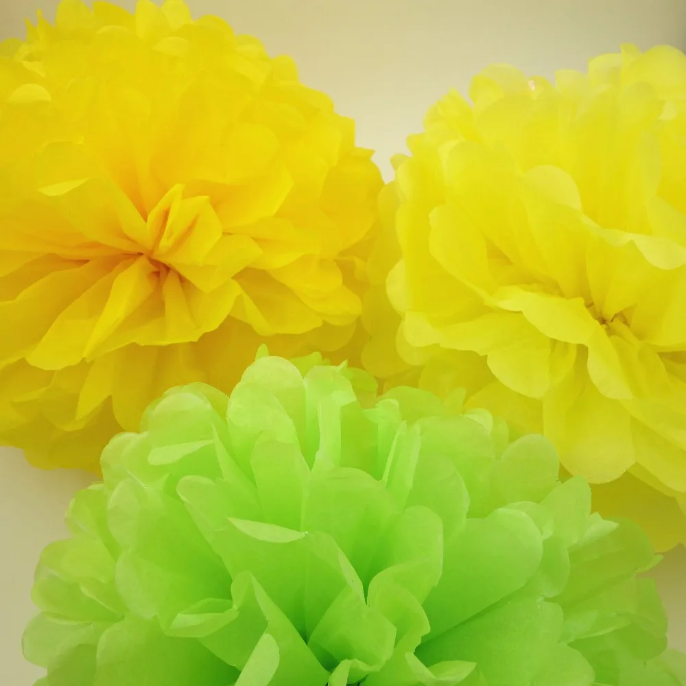 5 шт./лот 10 см 15 папиросная бумага pom poms бумажные шары для свадебного украшения дня