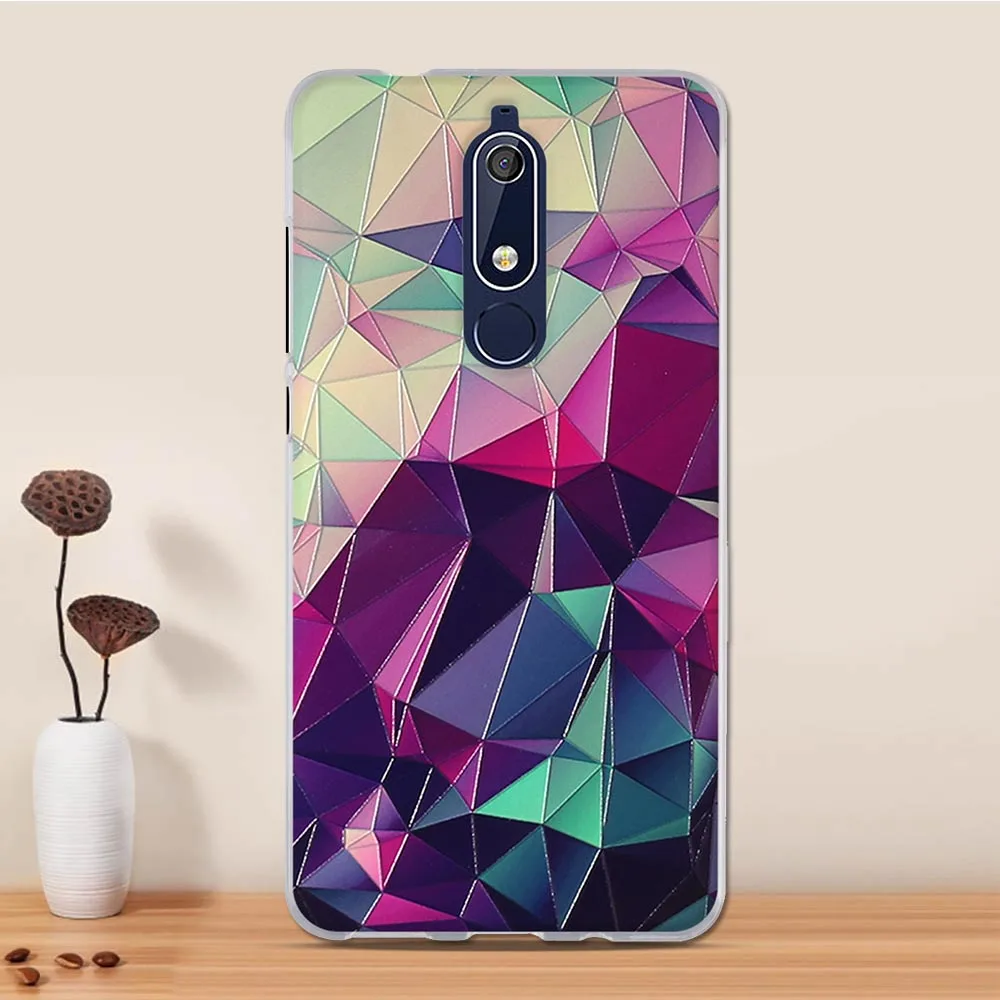 Чехол для Nokia 5 1 чехол силиконовый 3D из ТПУ мягкий телефона Nokia5.1 5. оболочка