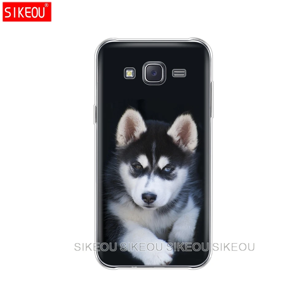 Силиконовый чехол для телефона Samsung Galaxy J1 J2 J3 J5 J7 MINI 2016 2015 prime щенок хаски |