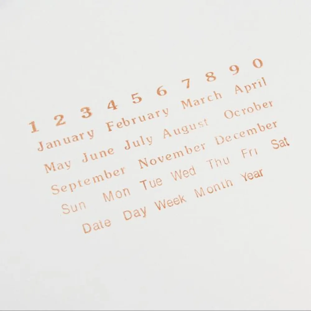 Transparent Silicone Seal Standard Clear Stamp DIY Scrapbooking &amp Stamping Year Month Date Number about 7x3.5cm-1.7x1.4cm 1 set | Дом и сад
