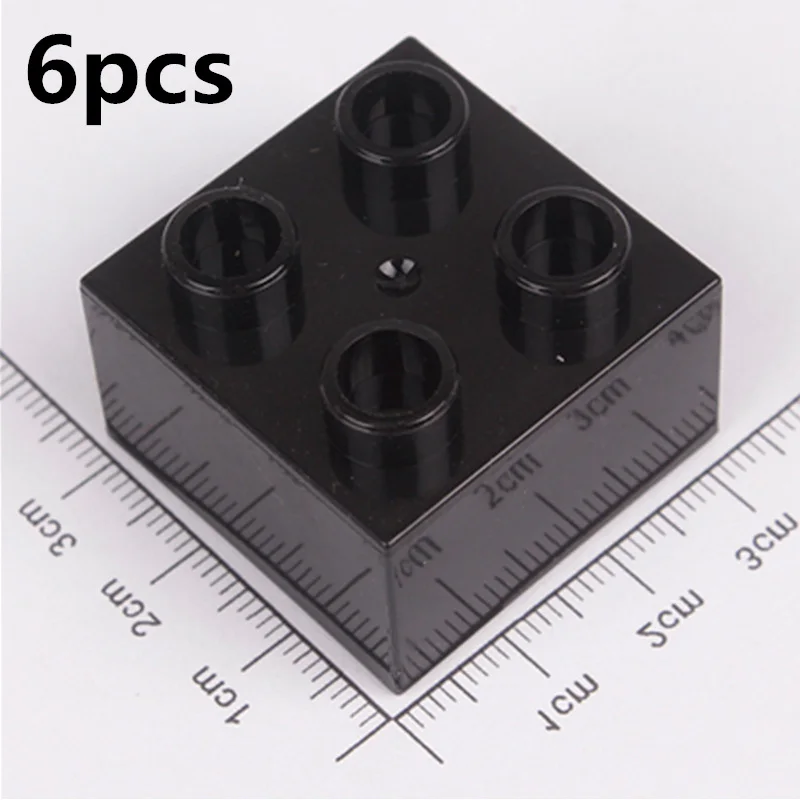 Diy-R501-5x6pcs 6 шт./партия 2X2 толстые Кирпичи Diy Большие размеры строительные блоки запас аксессуары совместимы с дублированные игрушки для детей подарок для детей - Цвет: Diy-R501-5x6pcs