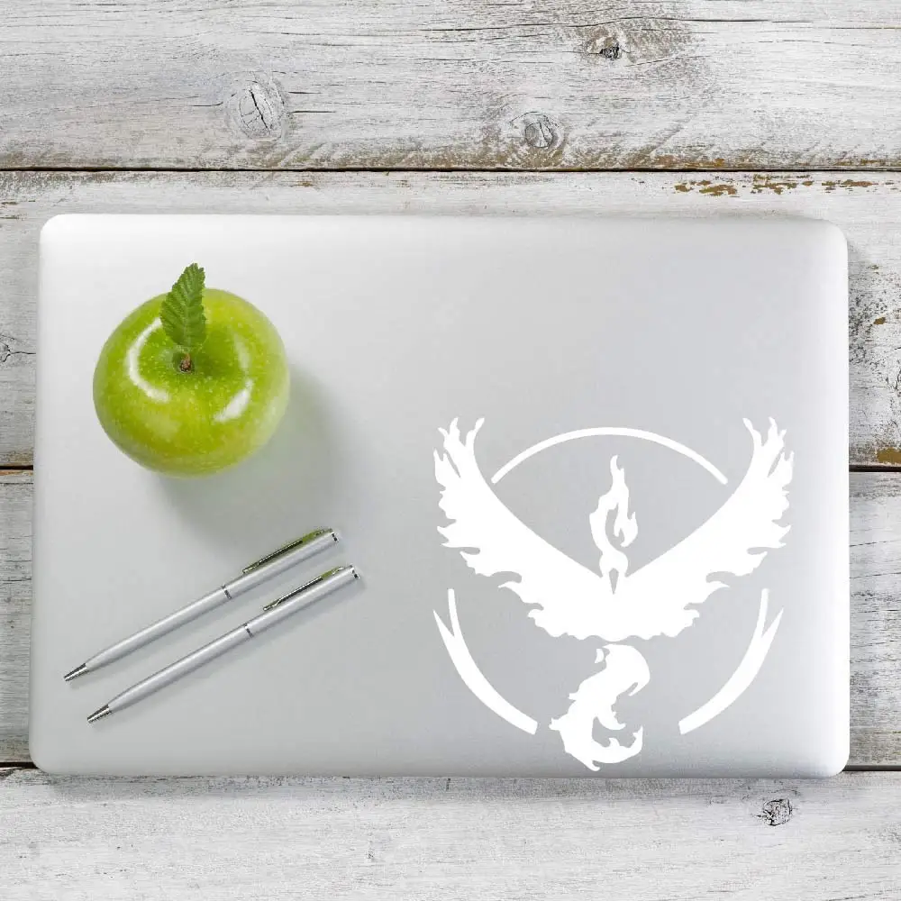 

Team Valor Pokemon inspired Decal Sticker for Car Window, Laptop and More. # 1059 (4" x 4", White)