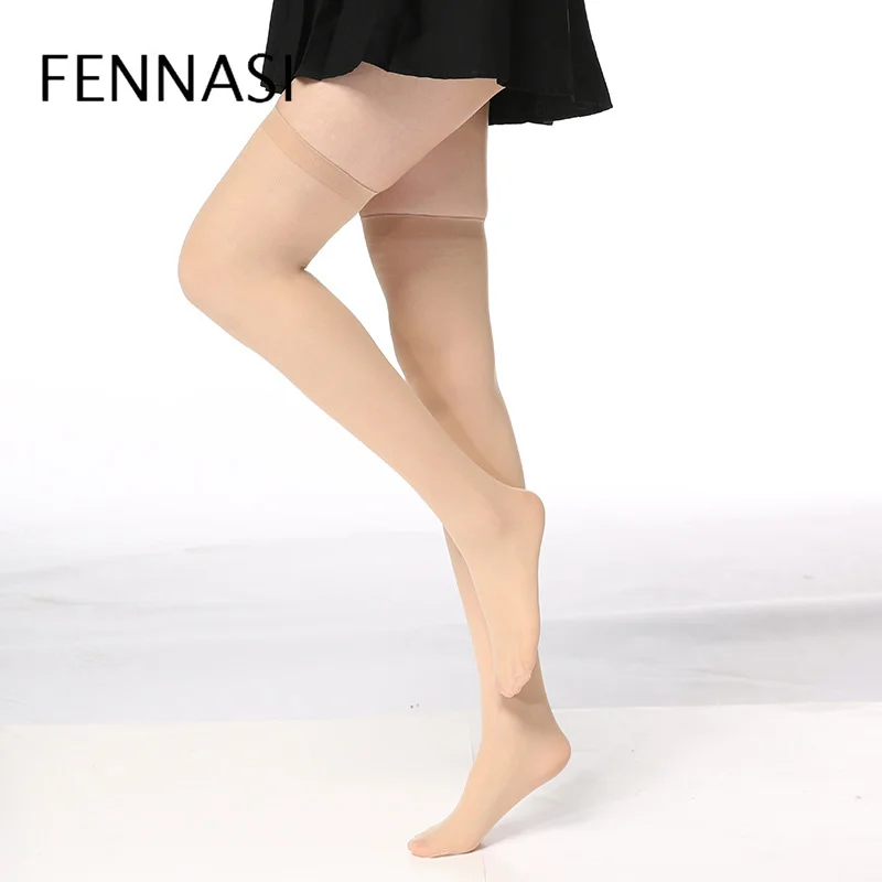 Женские сексуальные чулки до колена FENNASI облегающие нейлоновые длинные бедра