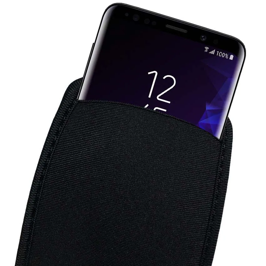 Черный эластичный мягкий гибкий неопреновый защитный чехол для Samsung Galaxy S10 S9 Note 10