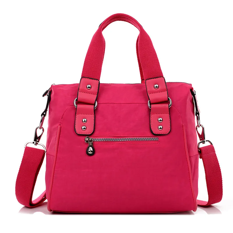 Женские сумки модные с верхней ручкой bolsas feminina однотонные для женщин нейлоновые
