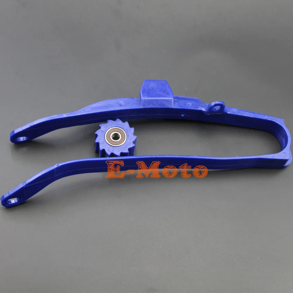 New Blue Swingarm Chain Slider Guide Bottom Tensioner Pulley Roller YZ250 YZ250F YZ250X WR250F | Автомобили и мотоциклы