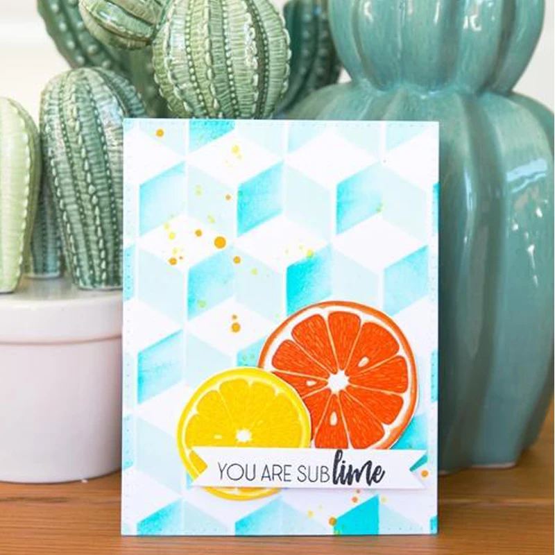Лимон ломтики прозрачный силиконовый штамп для DIY Скрапбукинг фото альбом карты