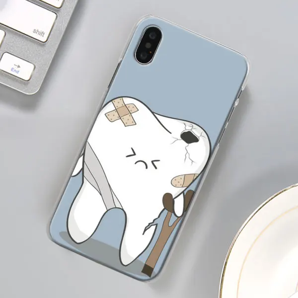 02 Стоматологический зуб чехол для телефона для Apple iPhone X XR 7 8 Plus 6 6s Plus XS MAX 11 Pro Max SE чехол для телефона Coque - Цвет: 02