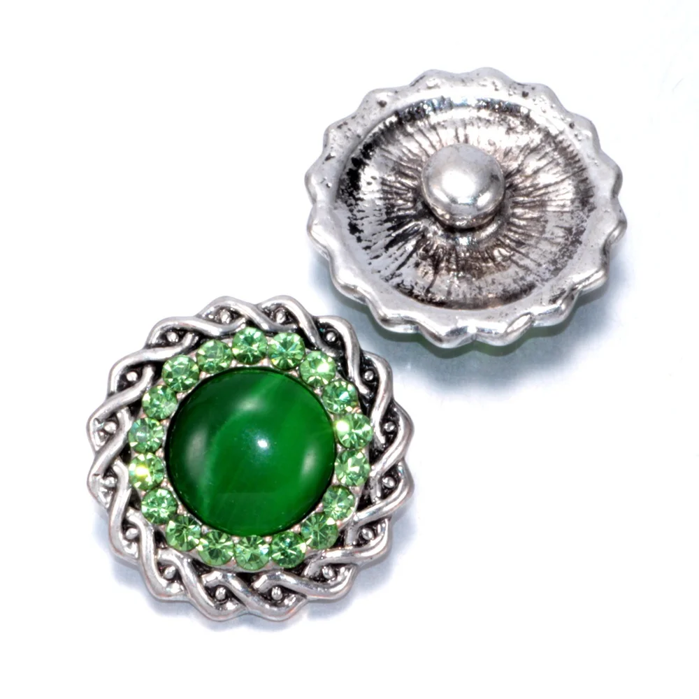 2017 белый цветочный узор 6 multi Цвет Опал горный хрусталь Шарм Пуговицы 18 мм