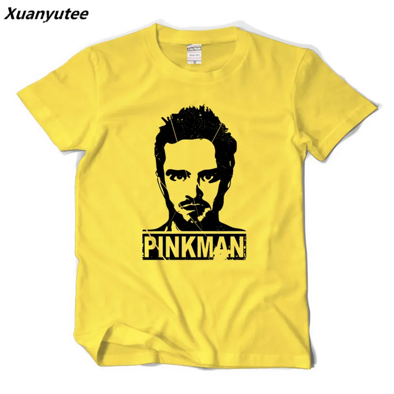 Мужская хлопковая футболка с коротким рукавом и круглым вырезом Xuanyutee Breaking Bad TV