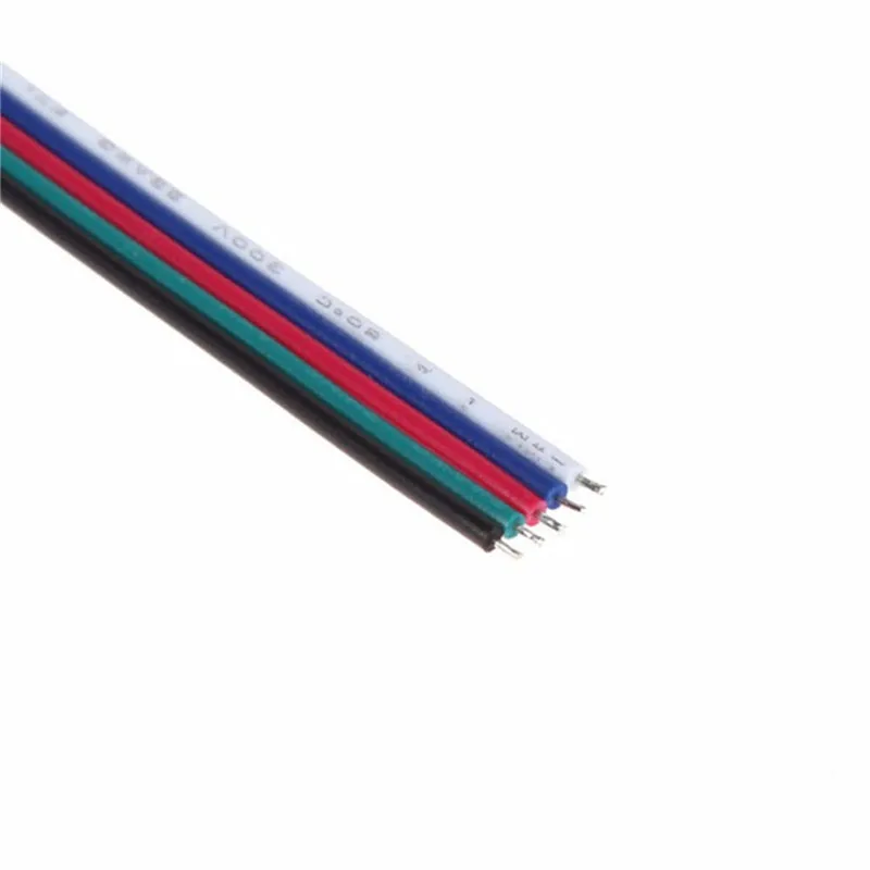 5 шт. 4 контактный штекер и гнездо RGB Разъем провод кабель для RGB/RGBW светодиодный