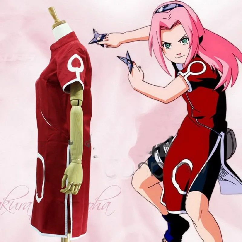 Аниме Наруто Харуно Сакура горячая Распродажа 2019 японский Чонсам косплей