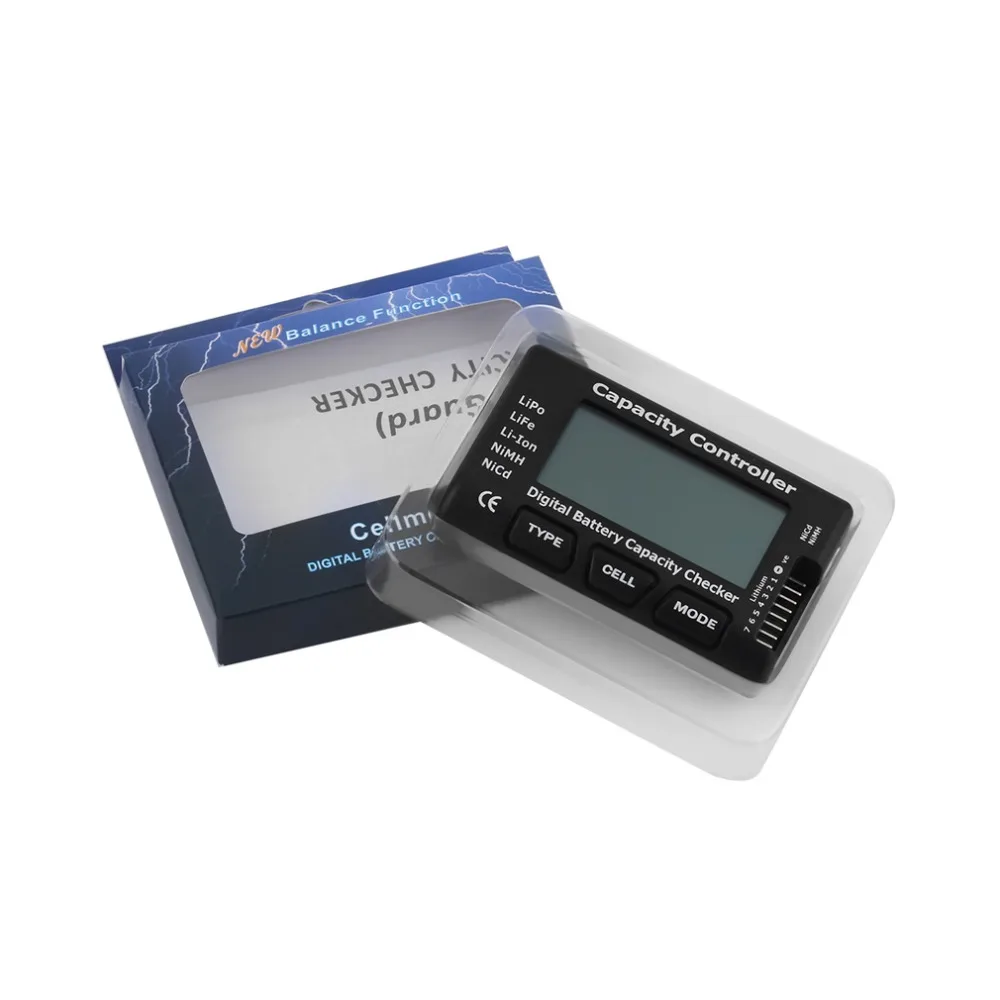 Универсальный RC CellMeter 7 цифровой мобильный Батарея Ёмкость белую шашку для LiPo LiFe